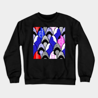 jawsome shark scallop pattern Crewneck Sweatshirt